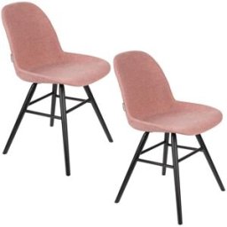 Zuiver 2 sillas soft de diseño en tela