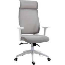 Vinsetto Silla de oficina 64x61x128.9 cm gris
