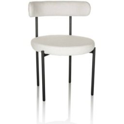 hjh OFFICE Silla de tela blanco