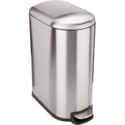 Kitchen Move Cubo de basura de cocina de pedal plata 40l