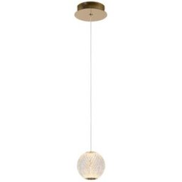 Lucide Lámpara colgante de acrílico con 1 led integrado, transparente