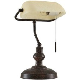 Lindby Lámpara de mesa de metal marrón