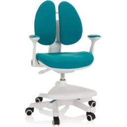 hjh OFFICE Silla para niños tela azul
