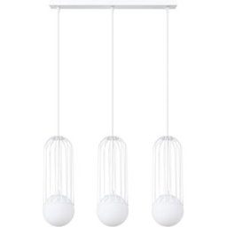 Sollux Lighting Lámpara de techo blanco acero alt. 115