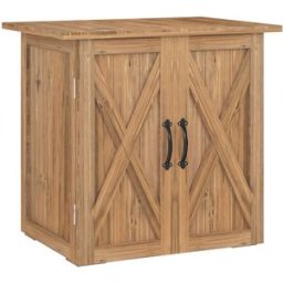 Outsunny Caseta de jardín 77x55x72 cm marrón