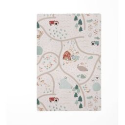 Decochic Alfombra de juego infantil granja multicolor 85x130cm