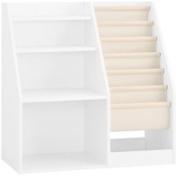 SoBuy Estantería infantil de tres estantes blanco 80x40x80cm funcional