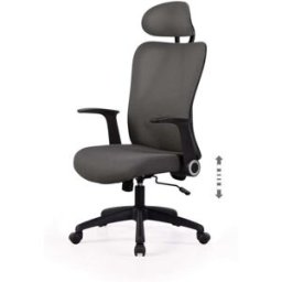 Koketto Home Silla ergonomica de escritorio y oficina en color gris