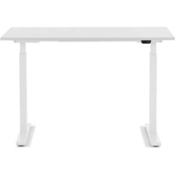 Kare Design Escritorio de pie ajustable de acero blanco y blanco L160