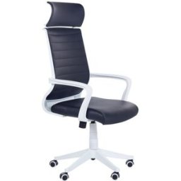 Beliani Silla de oficina giratoria piel sintética negro