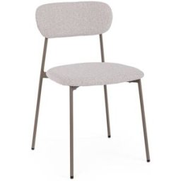 Bizzotto Juego 6 sillas marrón/gris