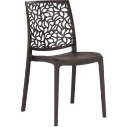 Fuori Conjunto de 6 sillas de resina para interior o exterior moca