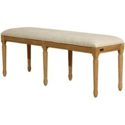 Robin des Bois Banco de roble y tela de lino premium lino