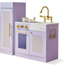 Teamson Cocina chester con nevera, violeta, 80cm