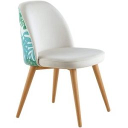 Morfeo Silla de diseño elegante con patas cónicas