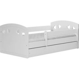 Kocot Kids Cama barrera infantil 140x80 cm con cajón - blanco