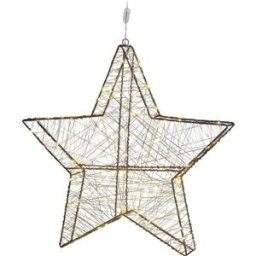 Beliani Decoración de pared estrella metal 58 cm plateado