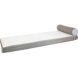 MX HOME Tumbona reversible Cara rayada y otra cara blanca