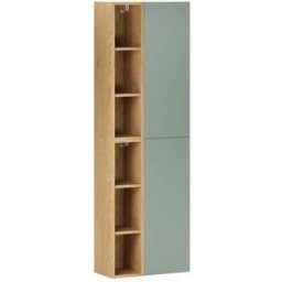 Petits meubles Columna de pared para hornacina mate paneles laminados verde
