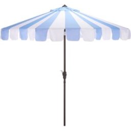 Safavieh Sombrilla de metal raya azul bebé