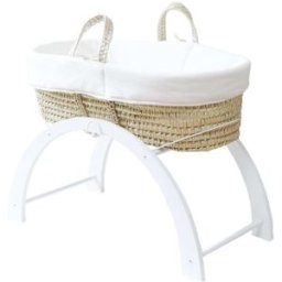 Premiers Moments Moisés - funda de algodón orgánico blanco - soporte reversible blanco