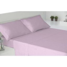 DONEGAL COLLECTIONS Juego sábanas 4 piezas 100% algodón rosa cama 180cm