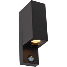 Lucide Foco de pared de aluminio 2xgu10 (mr16), negro