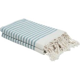 Febronie Juego de 2 foutas xxl algodón 200x200 verde d'agua