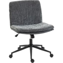 Homcom Silla de oficina 62x67x93 cm gris