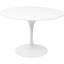 Kare Design Mesa redonda blanca de 120 cm
