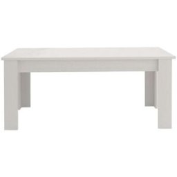 Whous Mesa extensible para 6-8 personas 160/210 cm efecto blanco alerce