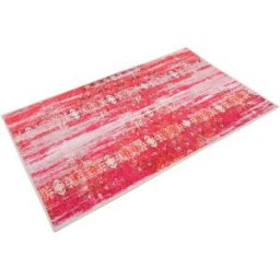 Wecon Home Alfombra de baño de estilo vintage impresión digital rosa 70x120