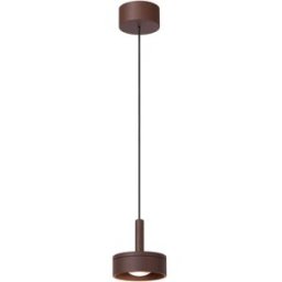 Lucide Lámpara colgante de aluminio con 1 led integrado, marrón óxido