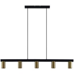 Lindby Lámpara de techo de metal negro