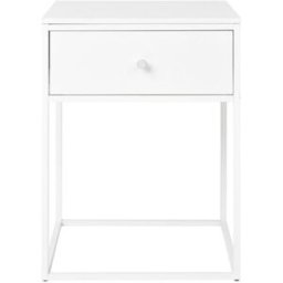 House Nordic Mesa de rincón vita 1 cajón color blanco