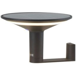 LUMISKY Lámpara de pared solar negro h14cm