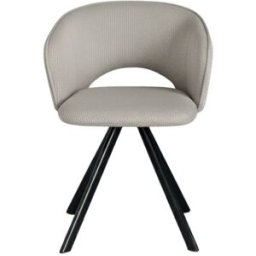 MondoViro Conjunto de 2 sillas de tela gris claro 61x58 cm 78h
