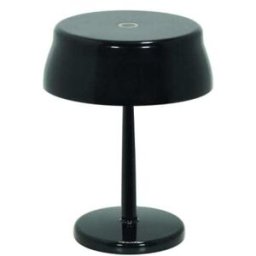 Lámpara de mesa led mini wi-fi negro perla zafferano