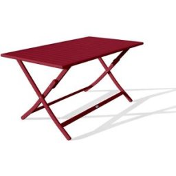 dcb garden Mesa de jardín plegable de aluminio