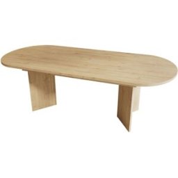 MODFU Mesa de comedor extensible, 160/200x90 cm, color roble