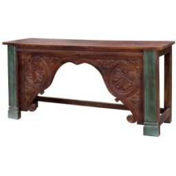 Wanderlust deco Recibidor-consola de madera marrón 187x43x86