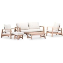 Defora Home Conjunto 4 plazas reclinable con reposapies