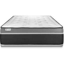 Vitalit Colchón blanco con muelles ensacados y espuma viscoelástica 120 x 190