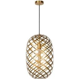 Lucide Lámpara de techo en metal latón diám:32cm