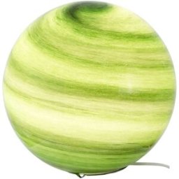 C-Création Lámpara de mesa de vidrio y metal verde