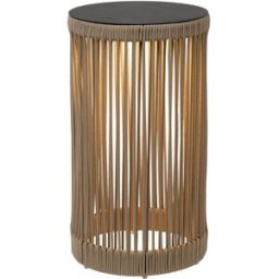 Lucide Lámpara de suelo de poliéster con 1 led integrado, taupe