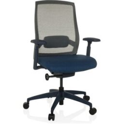 hjh OFFICE Silla de oficina profesional tela / tejido de malla azul