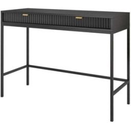 Furnlux Mesa consola negro 104 x 50 x 77 cm