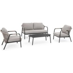 Konte.Design Conjunto de salón compuesto por sofá, sillones y mesita