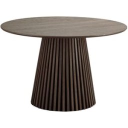 Moloo Mesa de comedor redonda para 4 personas ø120 cm roble ahumado